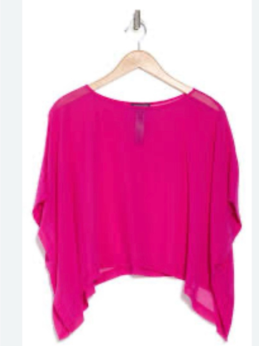 Eileen Fisher Bright Fuchsia Flow Crop Tunic
